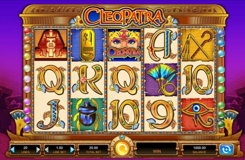Símbolos, gráficos, sons e animações de Cleopatra