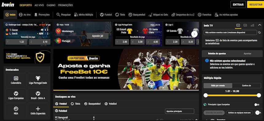 Gama de apostas desportivas disponíveis no Ruby Fortune